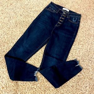 KanCan button fly distressed skinny jeans